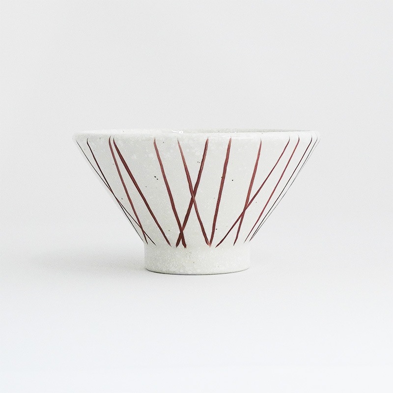 円 赤絵とくさ丼14cm 画像3