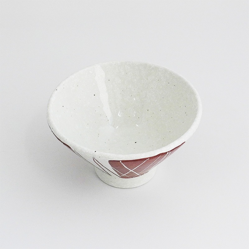 円 赤絵乱とくさ丼14cm 画像2