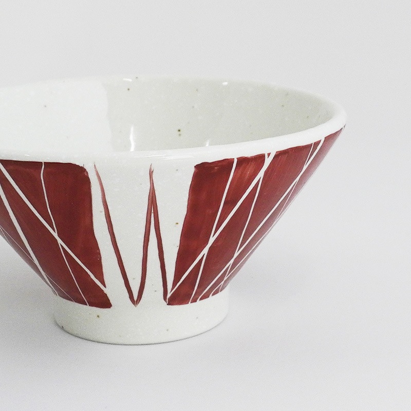 円 赤絵乱とくさ丼12cm 画像1