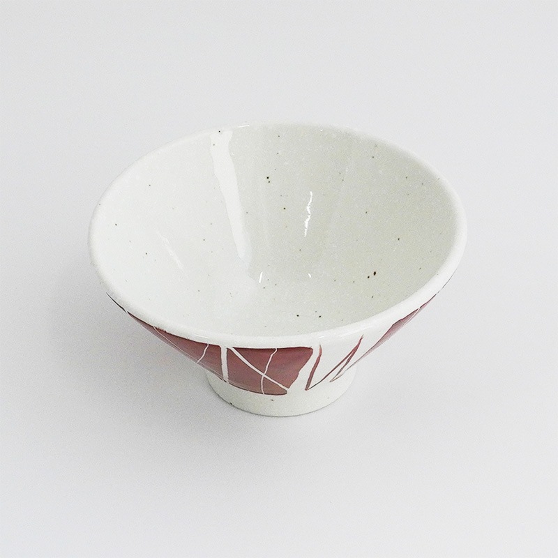 円 赤絵乱とくさ丼12cm 画像2