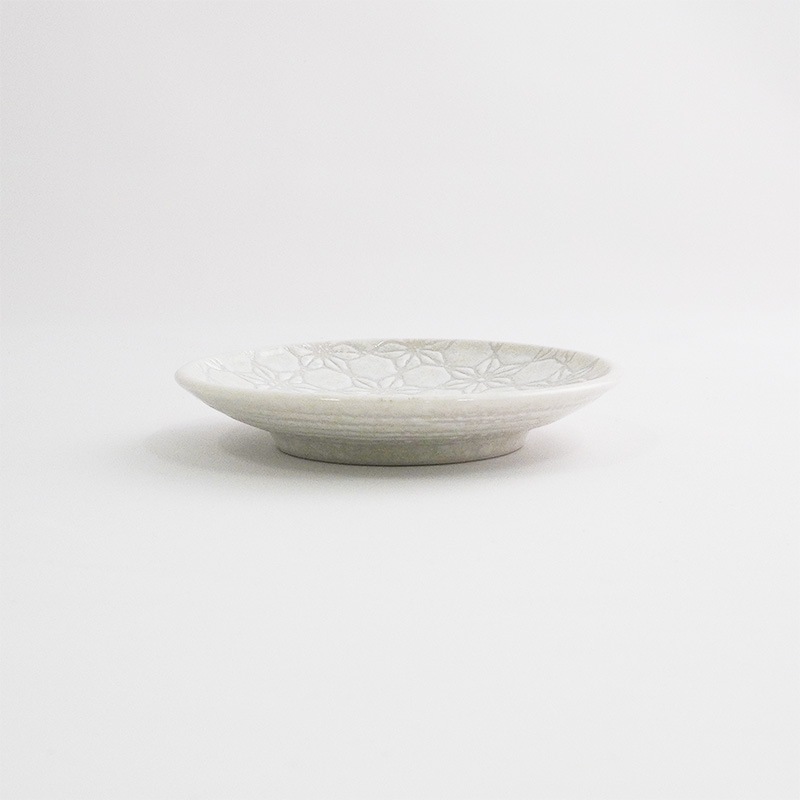 市蔵 白丸3寸皿 画像1