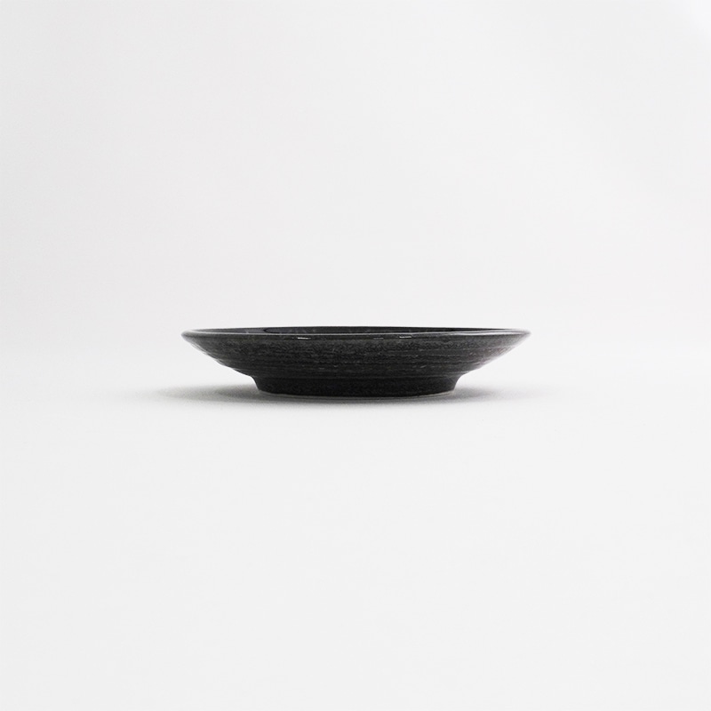 市蔵 黒丸3寸皿 画像1