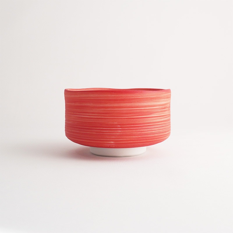 FUDE-MAKI 小抹茶碗 赤 画像1