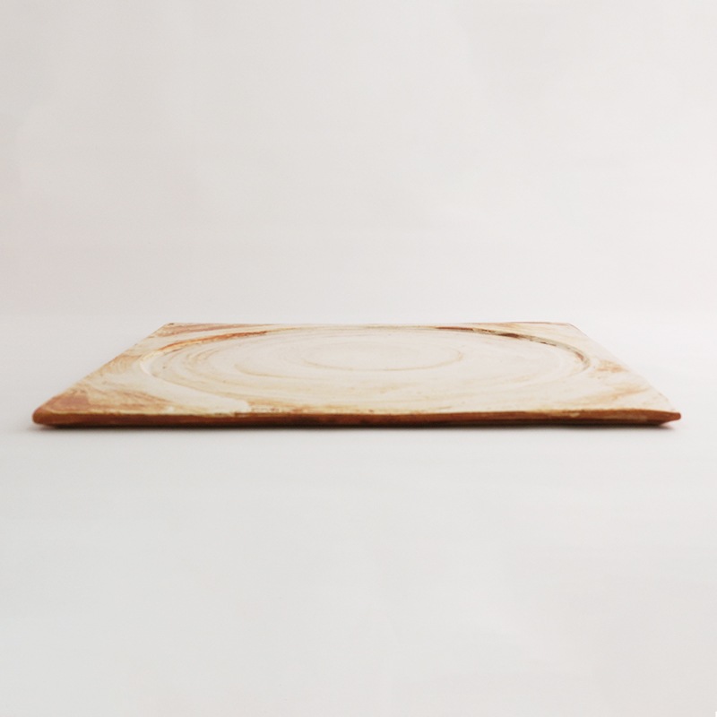 BASE 角皿 茶 画像1