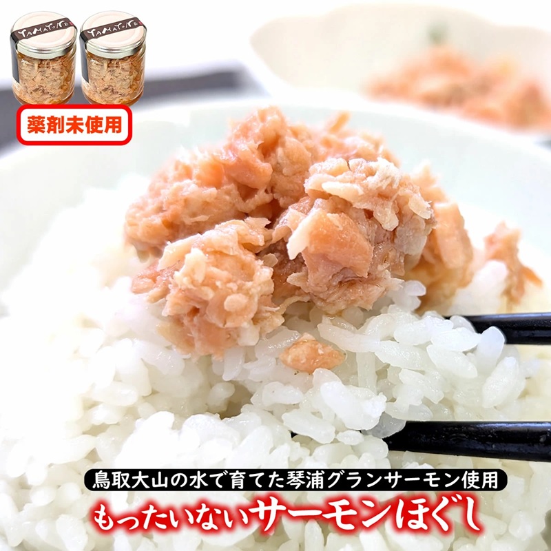 もったいないサーモンほぐし身 2本 とっとり琴浦グランサーモン 無投薬