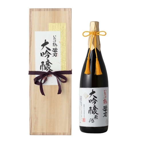 いなば鶴 強力 大吟醸原酒 1800ml総桐箱 ｜鳥取の特産品お取り寄せ通販