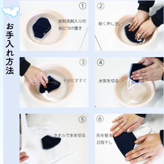 3D立体布マスク 立体メッシュマスク【フリーサイズ ネイビー】抗菌・抗