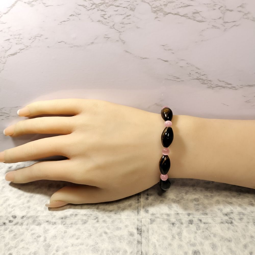 希少黒珊瑚の長玉ブレスレット【岡田黒珊瑚工房】 ｜鳥取の特産品お
