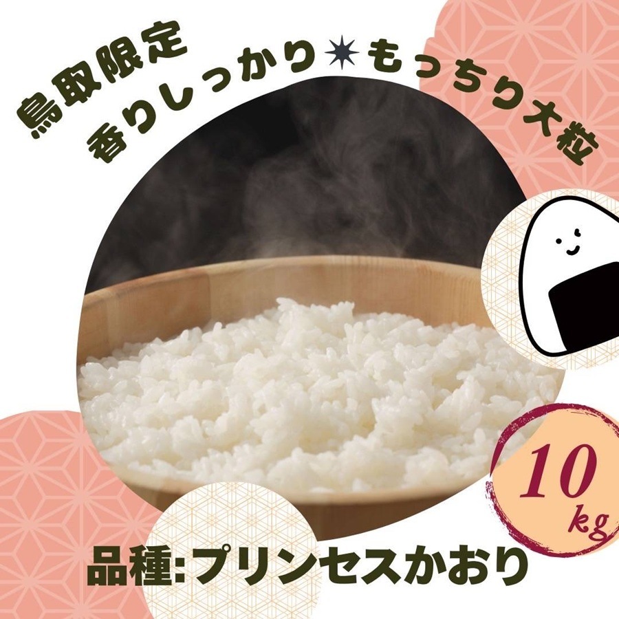 プリンセスかおり 令和7年産 精米10kg 【グリーン農園】 ｜鳥取の