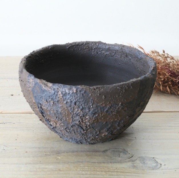 【益子焼】 4.8号鉢 高さ約8cm 植木鉢 陶器鉢 塊根植物 アガベ サボテン コーデックス 【砂漠シリーズ】 作家 陶芸家 横山雄一作