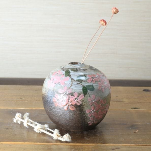 益子焼｜▽花瓶 花器 一輪挿し フラワーベース 壷（つぼ） | 益子焼