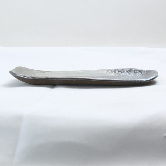【益子焼】たたら作り 角皿 やきとり皿 串皿 魚皿 【串皿フラットサイズ小・単品１枚】