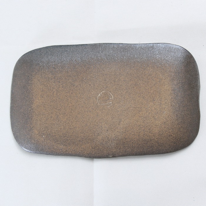 【益子焼】たたら作り 角皿 やきとり皿 串皿 魚皿 【串皿フラットサイズ小・単品１枚】