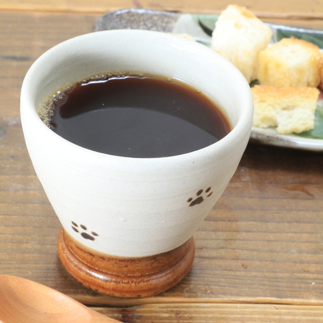 【益子焼】 肉球 ぽってり丸みのある 新デザイン 夫婦湯呑み 