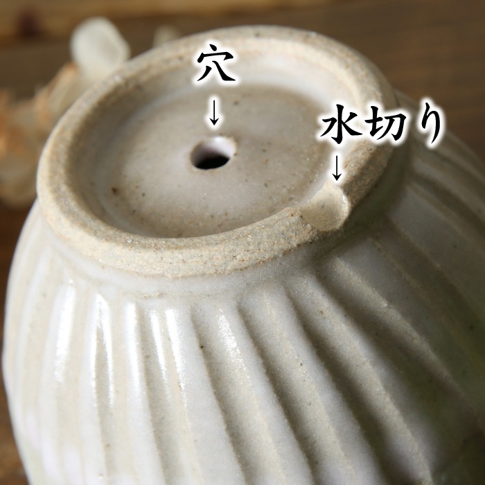 【益子焼】 2.5号鉢 植木鉢 おしゃれ しのぎ 陶器 サイズ小 小さめ 多肉植物 多肉用 ミニ植木鉢【丸形・薄ピンク&白系色・単品1個】