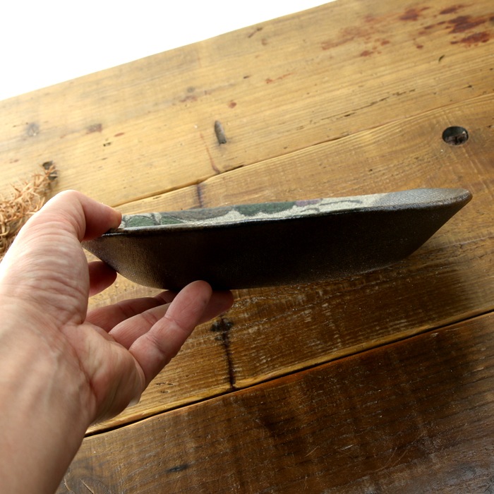 【益子焼】丸形で深さのあるパスタ皿 約23.5cm 布目ぶどう【単品１個】