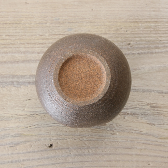 【益子焼】蕎麦徳利 そばどっくり 素朴な炭化焼刷毛目模様 【サイズ小・単品１個】