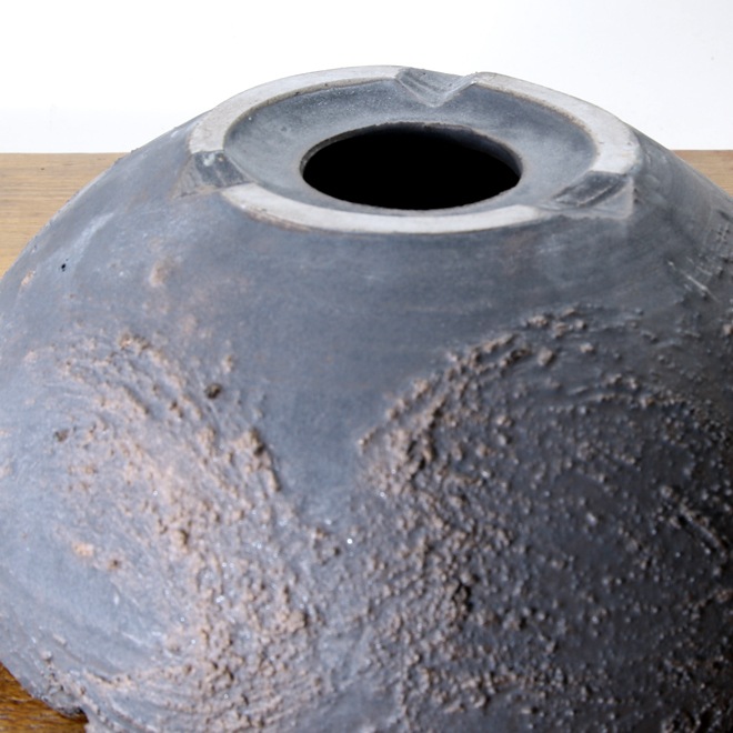 【益子焼】 7.8号鉢 植木鉢 陶器鉢 塊根植物 アガベ サボテン 【砂漠シリーズ】 浅め高さ約10cm 作家 陶芸家 横山雄一作 一点物