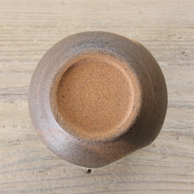 【益子焼】蕎麦徳利 そばどっくり 素朴な炭化焼刷毛目模様 【サイズ大・単品１個】