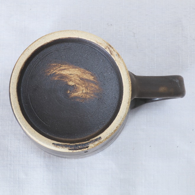 【益子焼】 おしゃれ ビールジョッキ 渋いブラック調 父の日 誕生日プレゼントに 単品1個