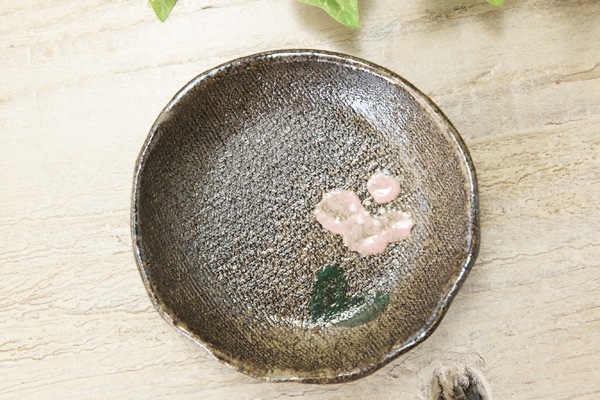 【益子焼】たたら作りのシンプル丸形のしょうゆ小皿【単品1枚】