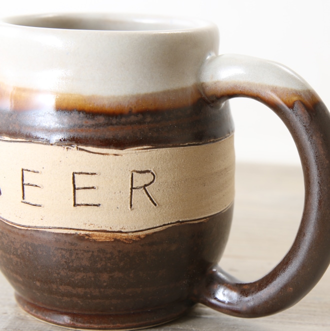 【益子焼】 おしゃれ ビールジョッキ 父の日 母の日 誕生日プレゼントに 釉薬シリーズ BEER 単品1個