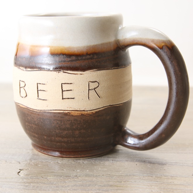 【益子焼】 おしゃれ ビールジョッキ 父の日 母の日 誕生日プレゼントに 釉薬シリーズ BEER 単品1個