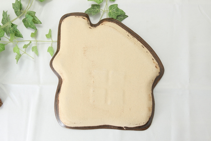 【益子焼】釉シリーズ☆いっちんドット柄☆おうち形のパンプレート【単品１枚】