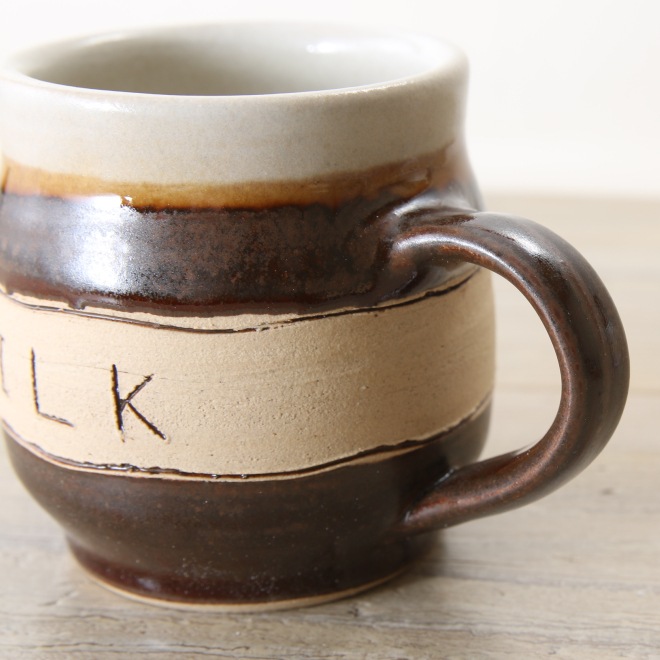 【益子焼】 おしゃれ マグカップ 釉薬シリーズ MILK 単品1個