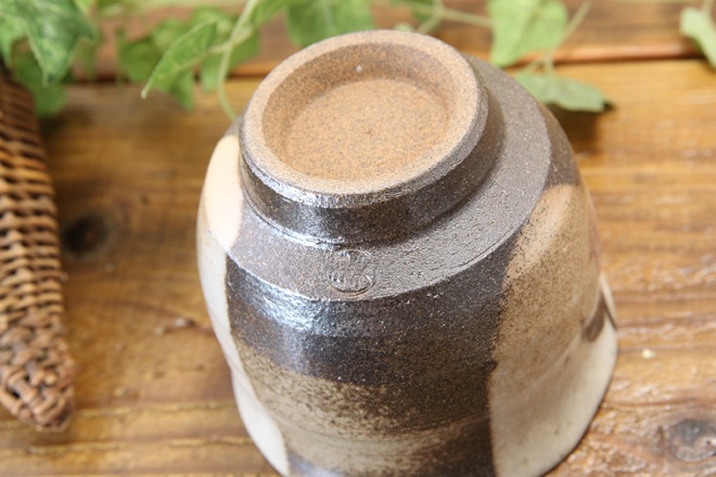 【益子焼】ホタルブクロのたっぷり大きめ煎茶カップ【単品１個】