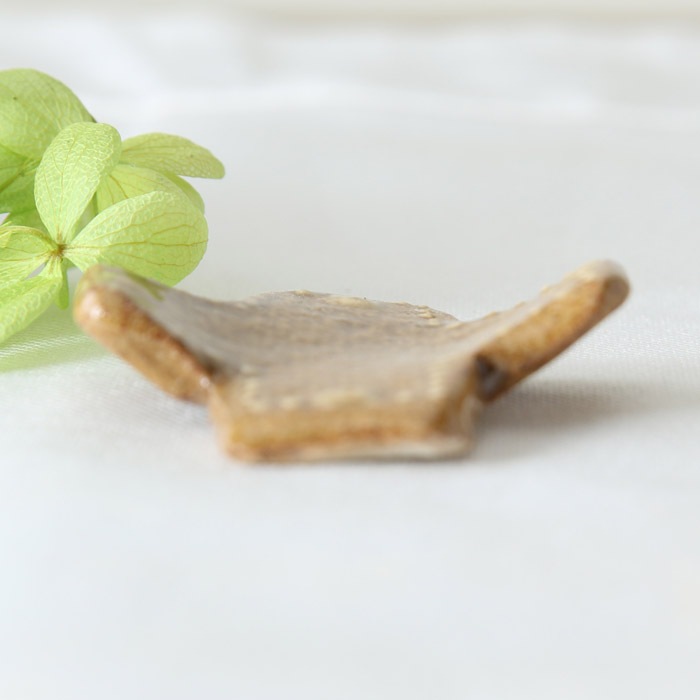 【益子焼】NEWいっちんドット柄の十字・+の箸置き【単品1個】