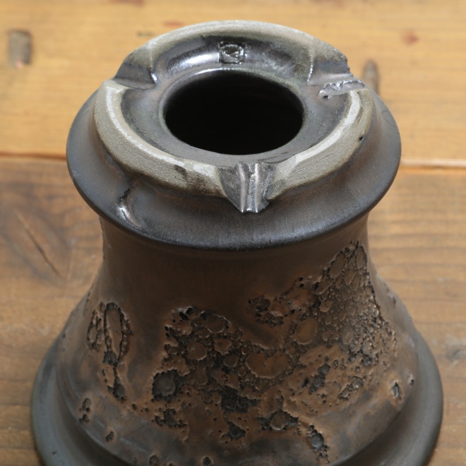 【益子焼】 4.3号鉢 高さ約12cm 植木鉢 陶器鉢 塊根植物 アガベ サボテン コーデックス 【釉美シリーズ】 作家 陶芸家 横山雄一作 一点物