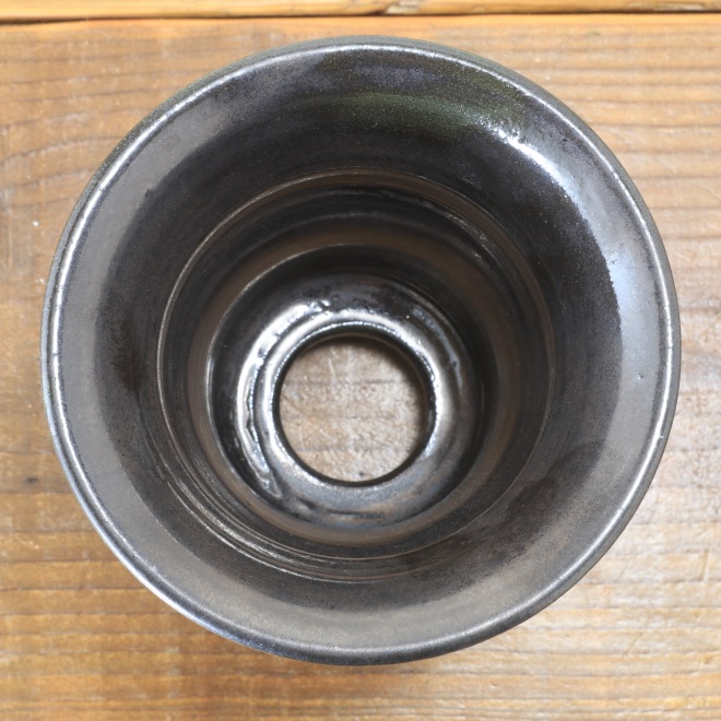 【益子焼】 4.1号鉢 高さ約12cm 植木鉢 陶器鉢 塊根植物 アガベ サボテン コーデックス 【釉美シリーズ】 作家 陶芸家 横山雄一作 一点物