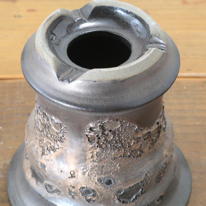 【益子焼】 4.1号鉢 高さ約12cm 植木鉢 陶器鉢 塊根植物 アガベ サボテン コーデックス 【釉美シリーズ】 作家 陶芸家 横山雄一作 一点物