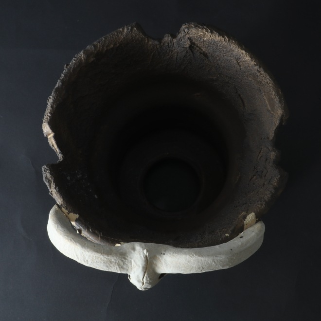 5.3号鉢 高さ約15cm 植木鉢 陶器鉢 塊根植物 アガベ サボテン コーデックス 【GOAT鉢シリーズ】 作家 陶芸家 横山貴史作 一点物