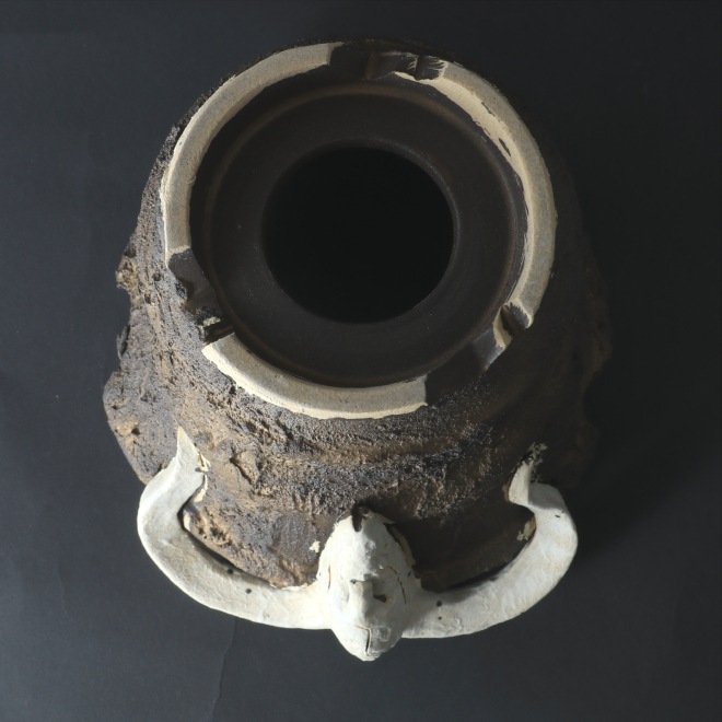 5.3号鉢 高さ約15cm 植木鉢 陶器鉢 塊根植物 アガベ サボテン コーデックス 【GOAT鉢シリーズ】 作家 陶芸家 横山貴史作 一点物