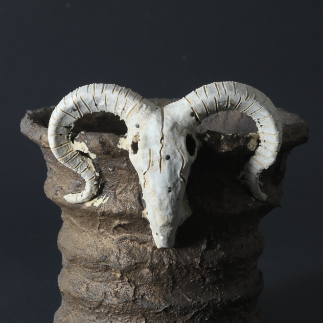 4.3号鉢 高さ約11.5cm 植木鉢 陶器鉢 塊根植物 アガベ サボテン コーデックス 【GOAT鉢シリーズ】 作家 陶芸家 横山貴史作 一点物