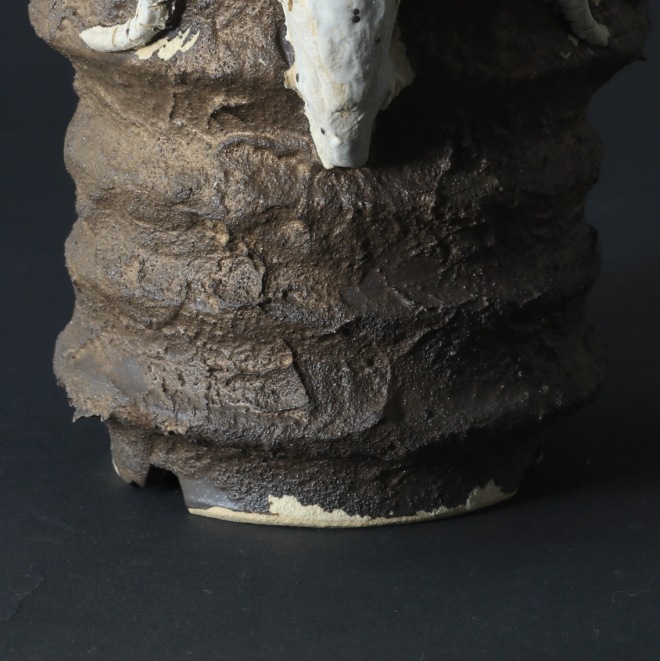 4.3号鉢 高さ約11.5cm 植木鉢 陶器鉢 塊根植物 アガベ サボテン コーデックス 【GOAT鉢シリーズ】 作家 陶芸家 横山貴史作 一点物
