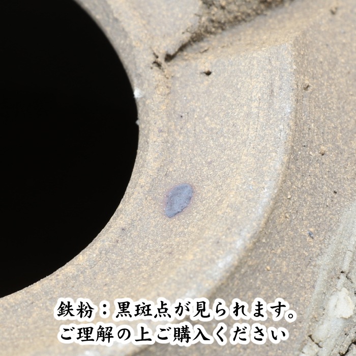 5号鉢 高さ約9.5cm 植木鉢 陶器鉢 塊根植物 アガベ サボテン コーデックス 【炸裂紋鉢 大地の鼓動】 作家 陶芸家 横山雄一作 一点物