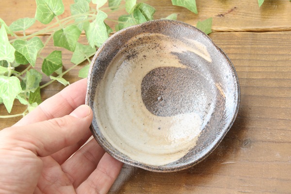 【益子焼】 小皿 豆皿 花形変形お醤油小皿【単品1枚】