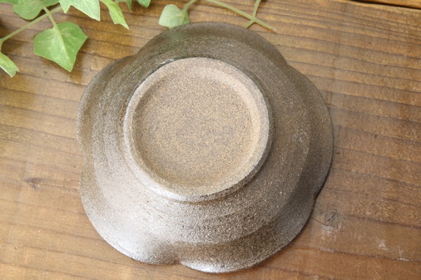【益子焼】 小皿 豆皿 花形変形お醤油小皿【単品1枚】
