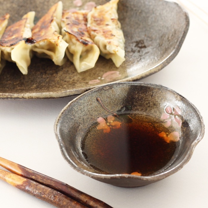 【益子焼】 小皿 豆皿 花形変形お醤油小皿【単品1枚】