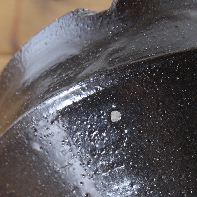 【益子焼】 3.3号鉢 植木鉢 陶器鉢 塊根植物 アガベ サボテン 【黒釉シリーズ】 高さ約7.5cm 作家 陶芸家 横山雄一作