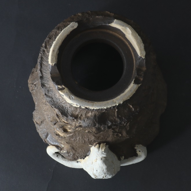 4.3号鉢 高さ約11.5cm 植木鉢 陶器鉢 塊根植物 アガベ サボテン コーデックス 【GOAT鉢シリーズ】 作家 陶芸家 横山貴史作 一点物
