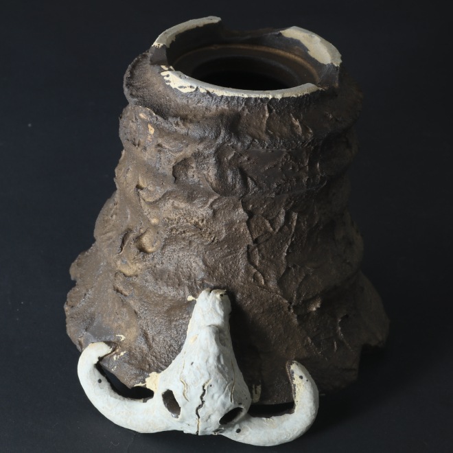 4.3号鉢 高さ約11.5cm 植木鉢 陶器鉢 塊根植物 アガベ サボテン コーデックス 【GOAT鉢シリーズ】 作家 陶芸家 横山貴史作 一点物