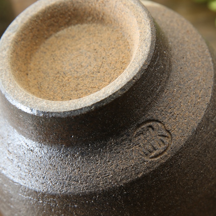 【益子焼】さぎ草模様の夫婦湯呑み【夫婦ペアセット】