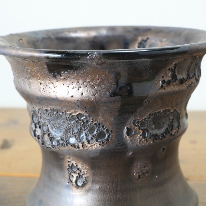 【益子焼】 4.0号鉢 高さ約11.8cm 植木鉢 陶器鉢 塊根植物 アガベ サボテン コーデックス 【釉美シリーズ】 作家 陶芸家 横山雄一作 一点物