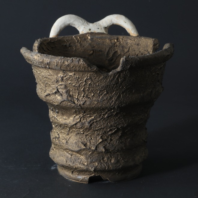 4.3号鉢 高さ約11.5cm 植木鉢 陶器鉢 塊根植物 アガベ サボテン コーデックス 【GOAT鉢シリーズ】 作家 陶芸家 横山貴史作 一点物
