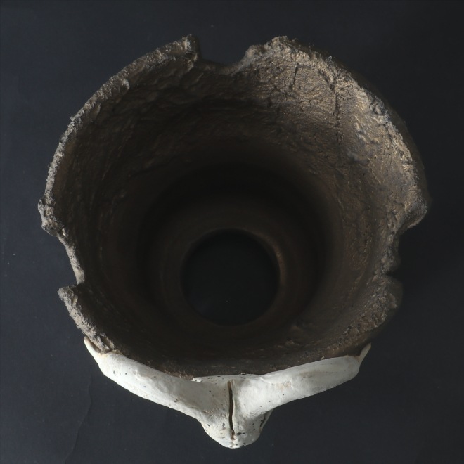 4.3号鉢 高さ約11.5cm 植木鉢 陶器鉢 塊根植物 アガベ サボテン コーデックス 【GOAT鉢シリーズ】 作家 陶芸家 横山貴史作 一点物