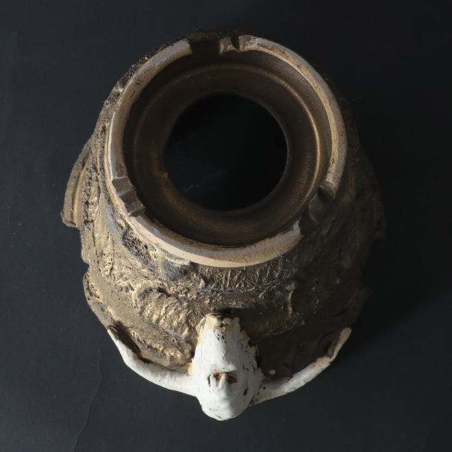 4.3号鉢 高さ約11.5cm 植木鉢 陶器鉢 塊根植物 アガベ サボテン コーデックス 【GOAT鉢シリーズ】 作家 陶芸家 横山貴史作 一点物